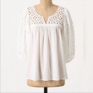New Anthropologie DIL Puff Sleeve Blouse
